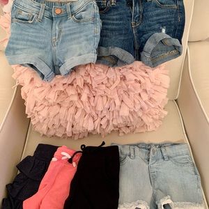 Toddler girl shorts & skirt bundle